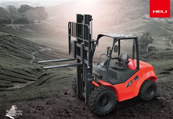 3.5 TON KAPASİTELİ TPX 4.5M ASANSÖRLÜ HELİ MARKA ARAZİ TİPİ DİZEL FORKLİFT