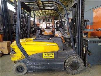 2007 MODEL OM PİMESPO MARKA 3 TON AKÜLÜ FORKLİFT DUBLEKS 4300 MM ASANSÖR
