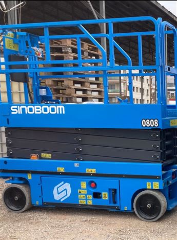 2023 MODEL SIFIR SINEBOOM MARKA 0808 SERİSİ 10M ÇALIŞMA YÜKSEKLİĞİNDE AKÜLÜ MAKASLI PLATFORM