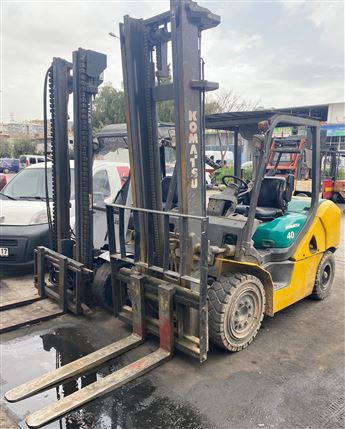 2008 MODEL KOMATSU MARKA FD40 SERİSİ 4 TON STD 4M ASANSÖRLÜ DİZEL FORKLİFT