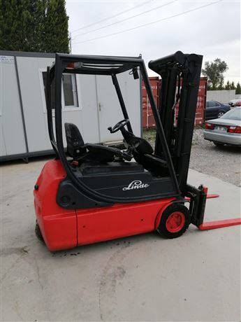 2000 MODEL LİNDE MARKA E16C SERİSİ 1.6 TON TPX 4.60M ASANSÖRLÜ AKÜLÜ FORKLİFT