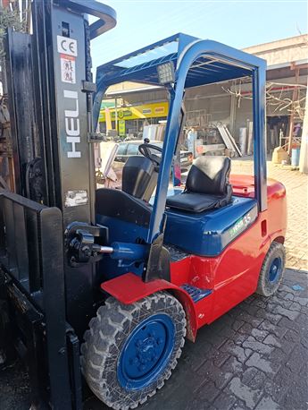 2012 MODEL HELİ MARKA 3.5 TON EURO3 JAPON KUBATO MOTOR TPX 4.80M ASANSÖRLÜ DİZEL FORKLİFT