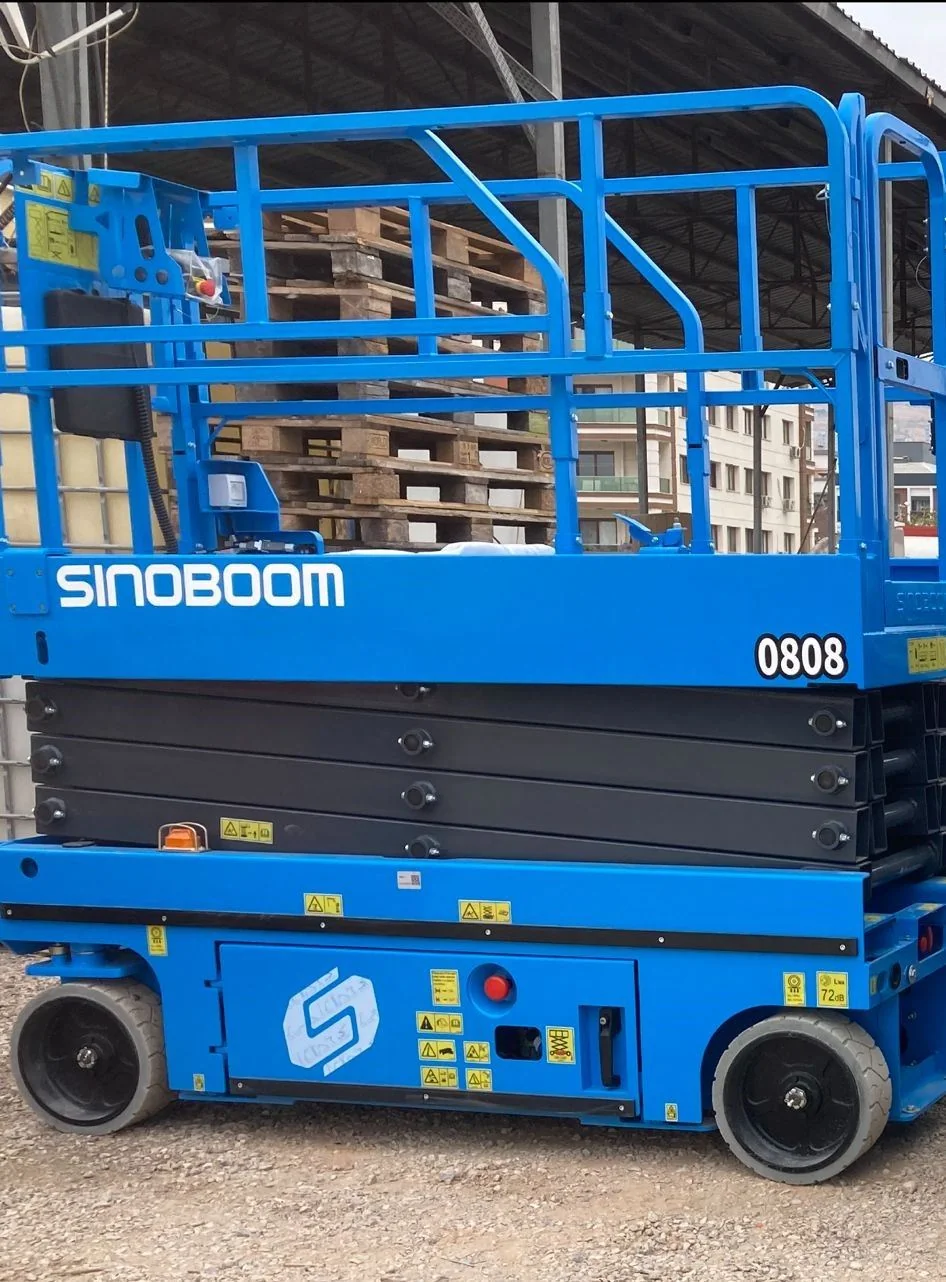 2023 MODEL SIFIR SINEBOOM MARKA 0808 SERİSİ 10M ÇALIŞMA YÜKSEKLİĞİNDE AKÜLÜ MAKASLI PLATFORM