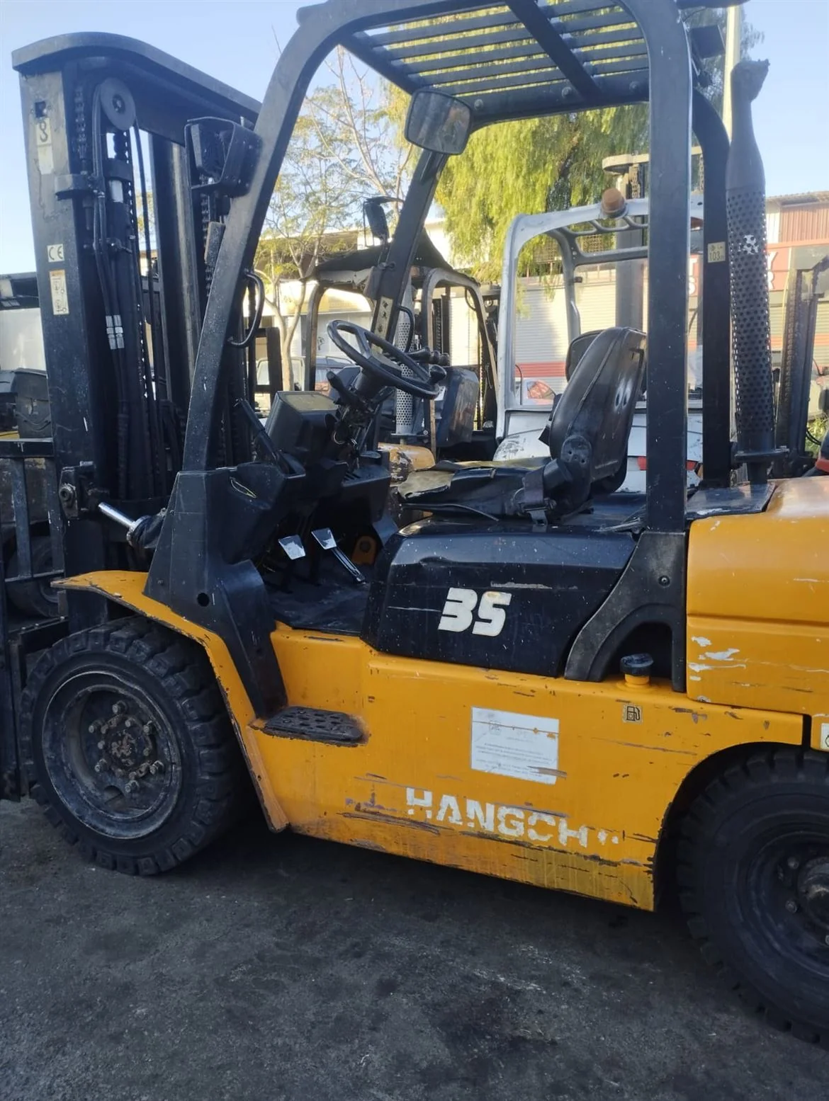 2014 MODEL HANGCHA MARKA 3.5 TON EURO3 JAPON YANMAR MOTOR TPX 4.5M ASANSÖRLÜ DİZEL FORKLİFT
