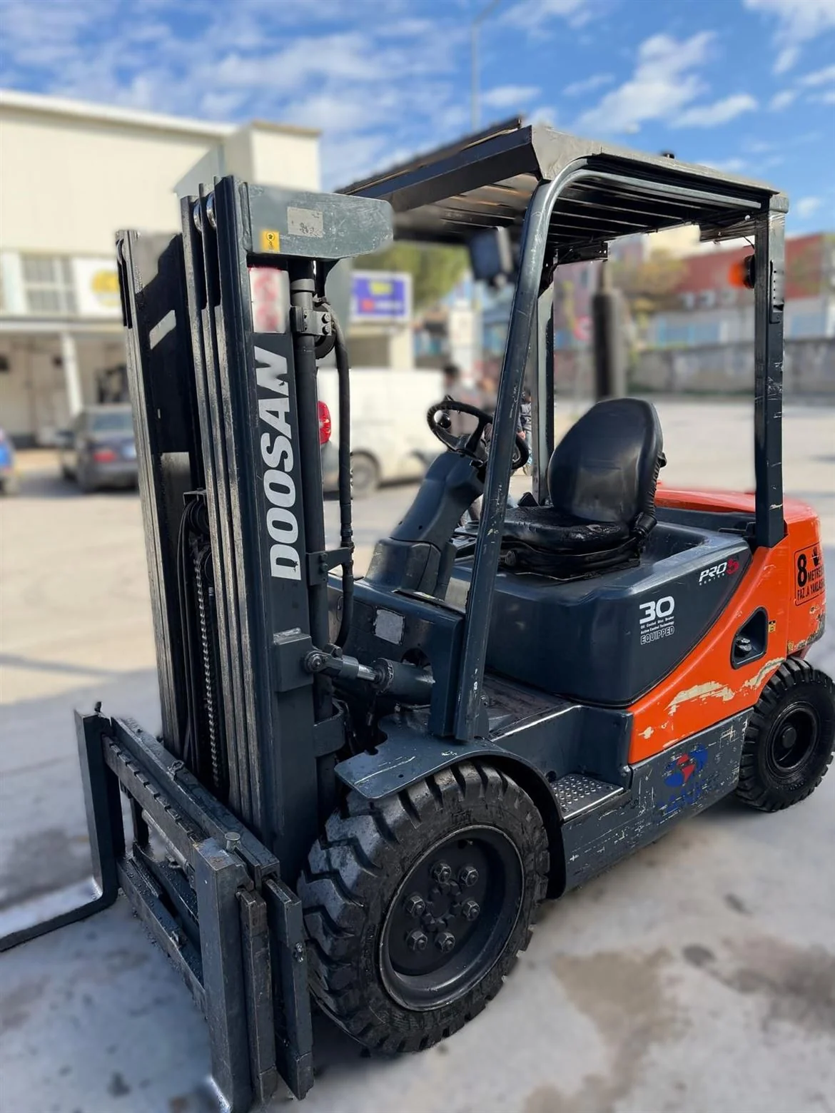 2007 MODEL DAEWOO MARKA 3 TON PRO5 SERİSİ EURO3 CUMMİNS MOTOR TPX 4.5M ASANSÖRLÜ DİZEL FORKLİFT